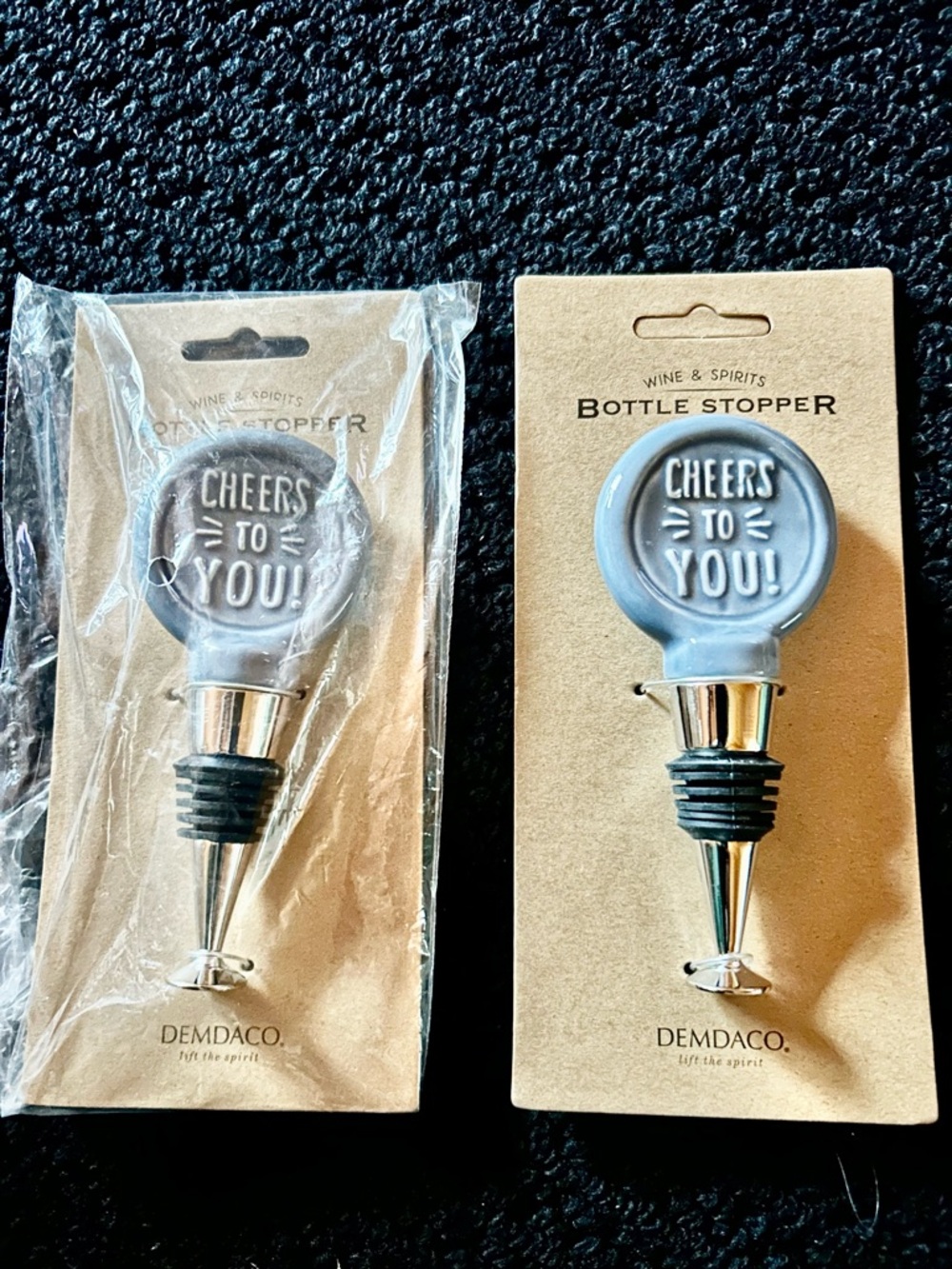 DEMDACO " Cheers to You "  Bottle Stopper